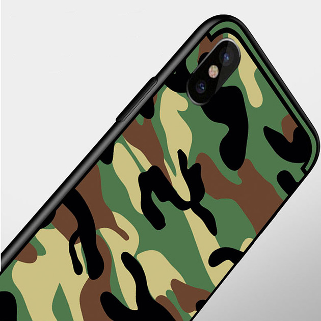 เคสลายพราง iPhone , เคส iPhone XS MAX , XS , XR iPhone 7 , 8 Plus